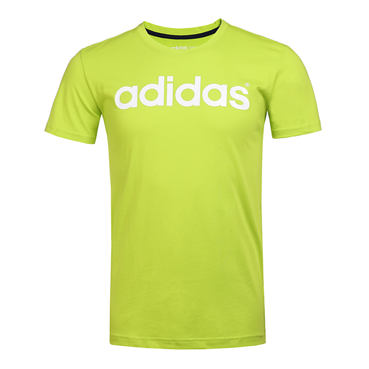 Adidas Adidas T Shirts Men's Green Crew Neck Moderate