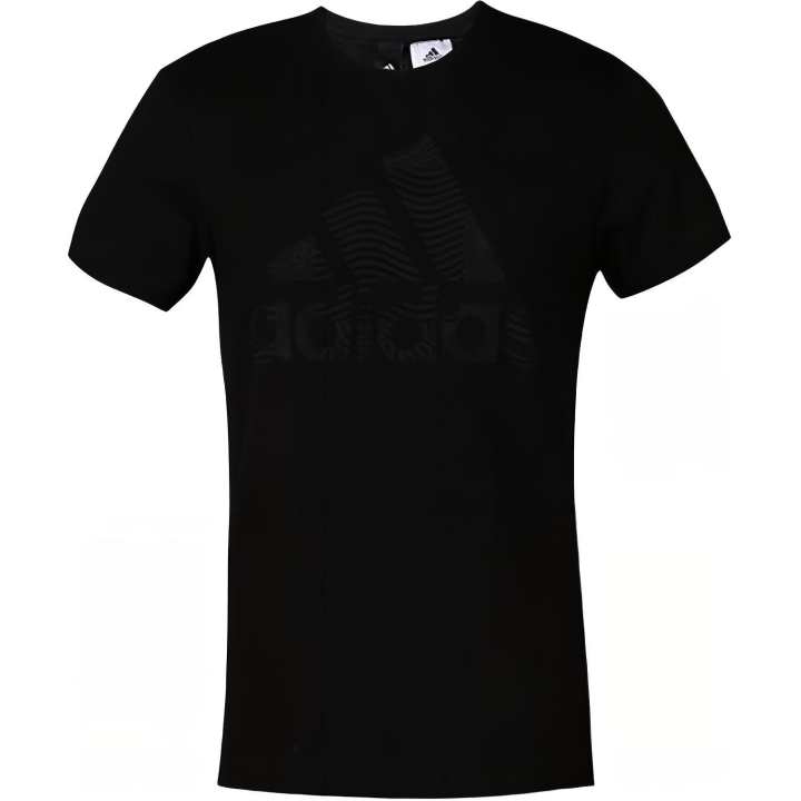 Adidas Adidas T Shirts Men's Black Crew Neck Moderate Straight Fit
