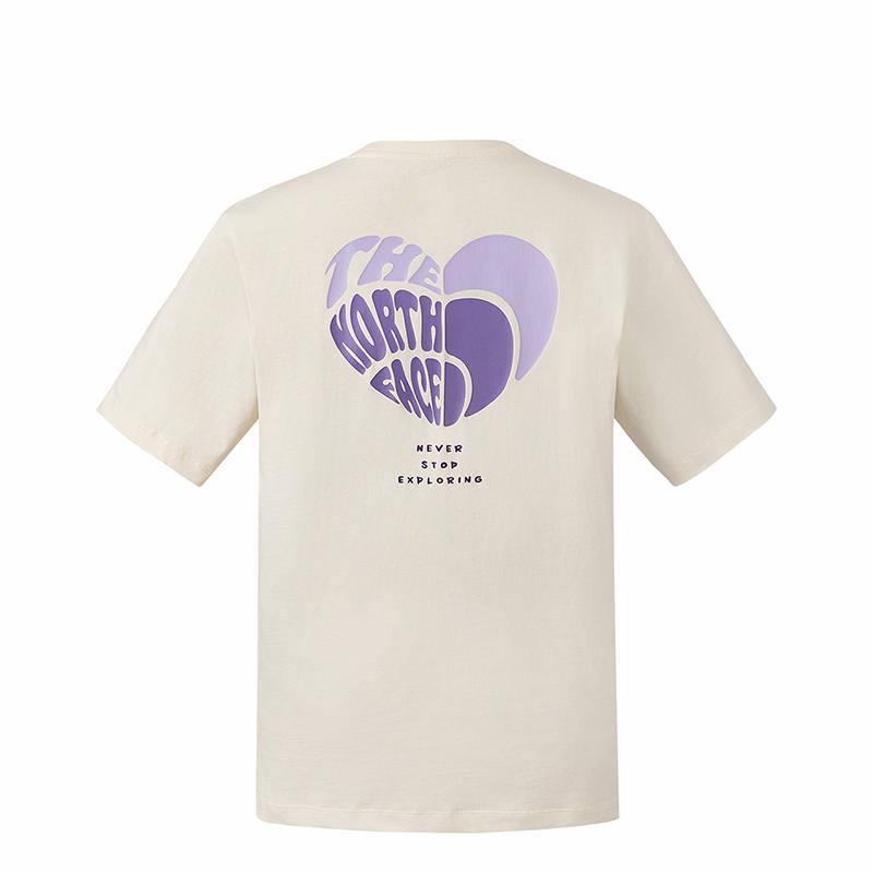 THE NORTH FACE Heart T Shirt Unisex Dune White
