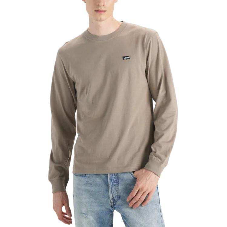 Levis Levis T Shirts Men's Gray Crew Neck Moderate