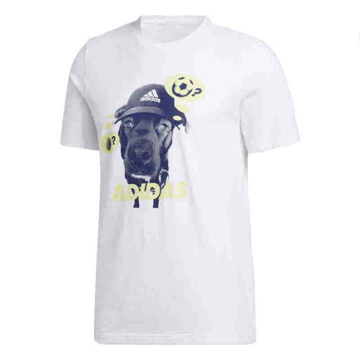 Adidas Adidas T Shirts Men's White Crew Neck Moderate