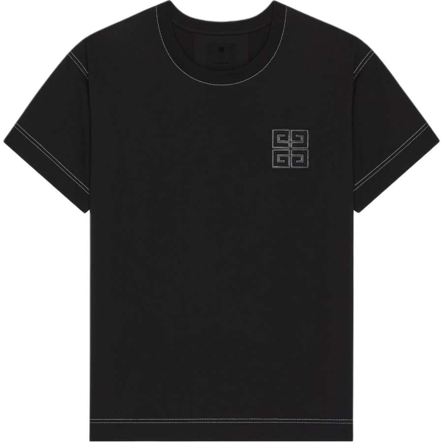 Givenchy Givenchy Logo Embroidered Crewneck T Shirt