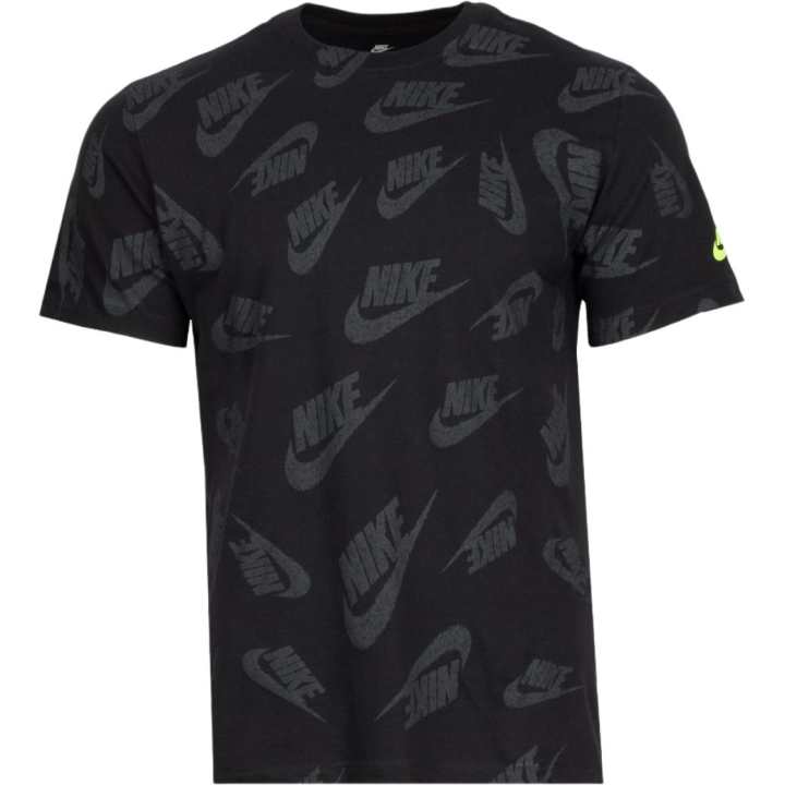 Nike Nike T Shirts Men's Black Crew Neck Moderate Straight Fit