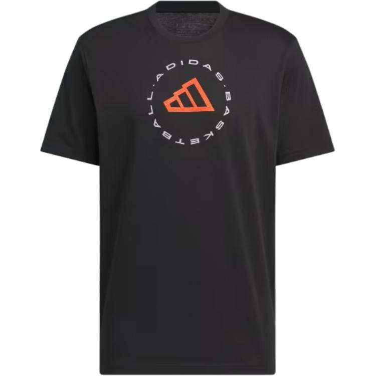 Adidas Adidas BASKETBALLHOOPS T Shirt Men's Black