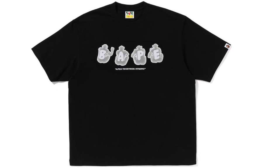 A BATHING APE ® Logo print Cotton T shirt