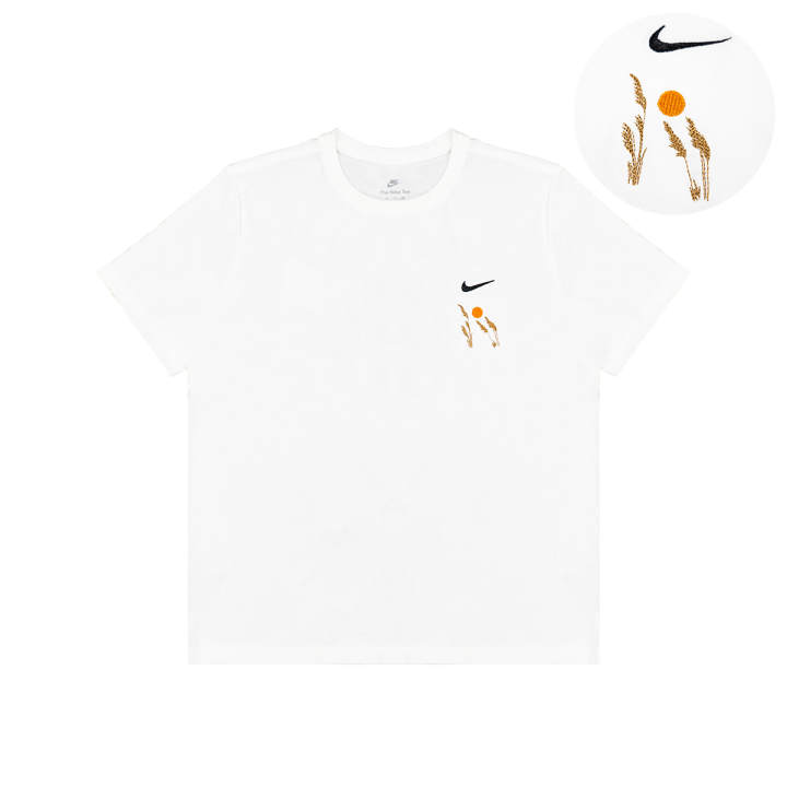 Nike Nike T Shirts Unisex White Crew Neck Moderate Straight Fit