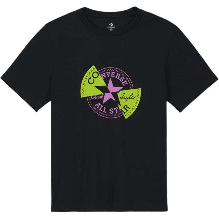 Converse Converse MAJICA Distorted Patch T Shirt Men's Black