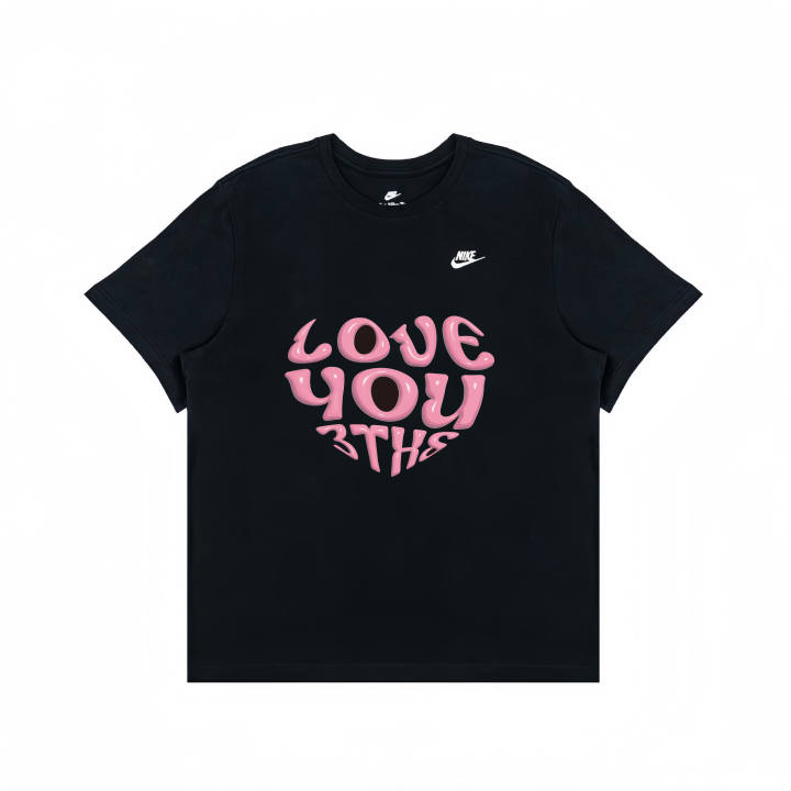 Nike Nike T Shirts Unisex Black Crew Neck Moderate Straight Fit