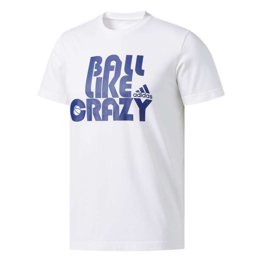 Adidas Adidas T Shirts Men's White Crew Neck Moderate