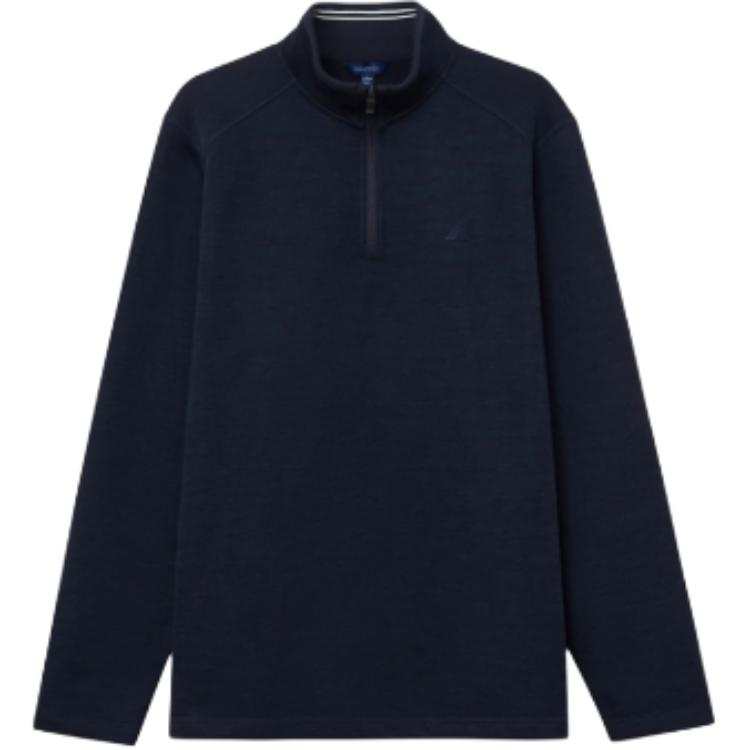 NAUTICA T Shirts Men's Stand Collar Moderate Straight Fit