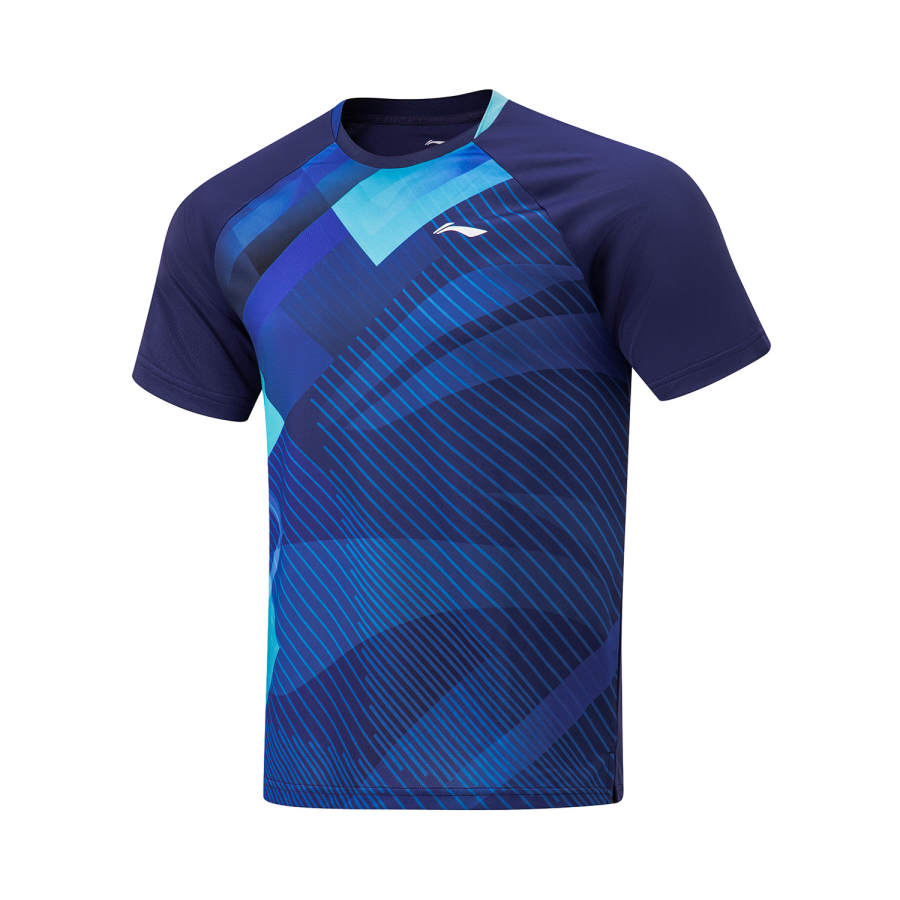 Li-Ning Li Ning Table Tennis Collection T Shirt Unisex Image Blue