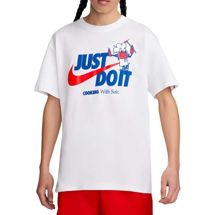 Nike Nike Drop Shoulder Sleeve T Shirt Men's White
