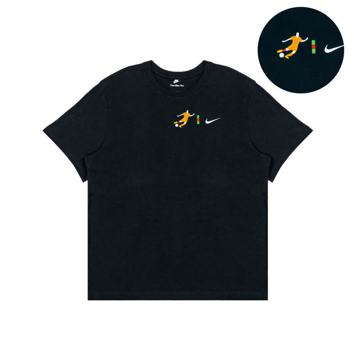 Nike Nike T Shirts Unisex Black Crew Neck Moderate Straight Fit