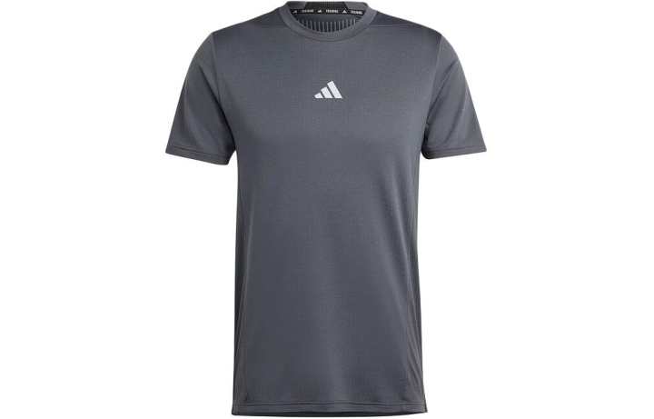 Adidas Adidas T Shirts Men's Gray Crew Neck Moderate Straight Fit