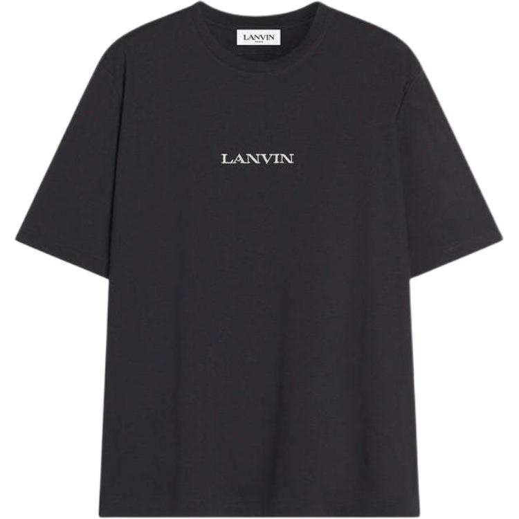Lanvin Lanvin Logo Embroidered Classic T Shirt