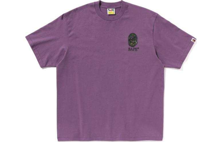 A BATHING APE T Shirts Men's Crew Neck Moderate Straight Fit