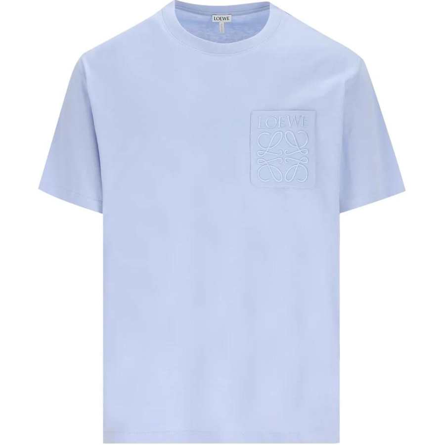LOEWE Logo Embroidered Crewneck T Shirt