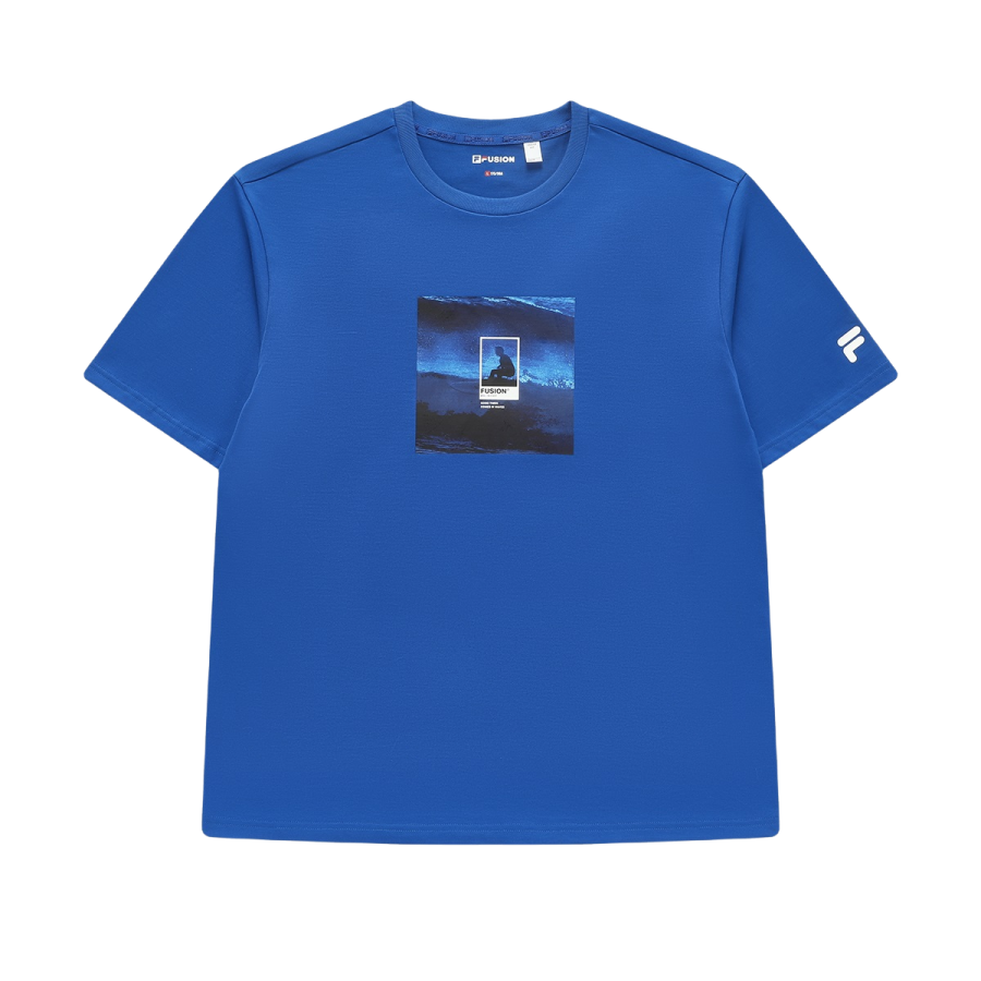 FILA FUSION T Shirt Unisex Distant Blue