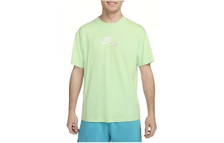 Nike Nike T Shirts Men's Green Crew Neck Moderate Straight Fit