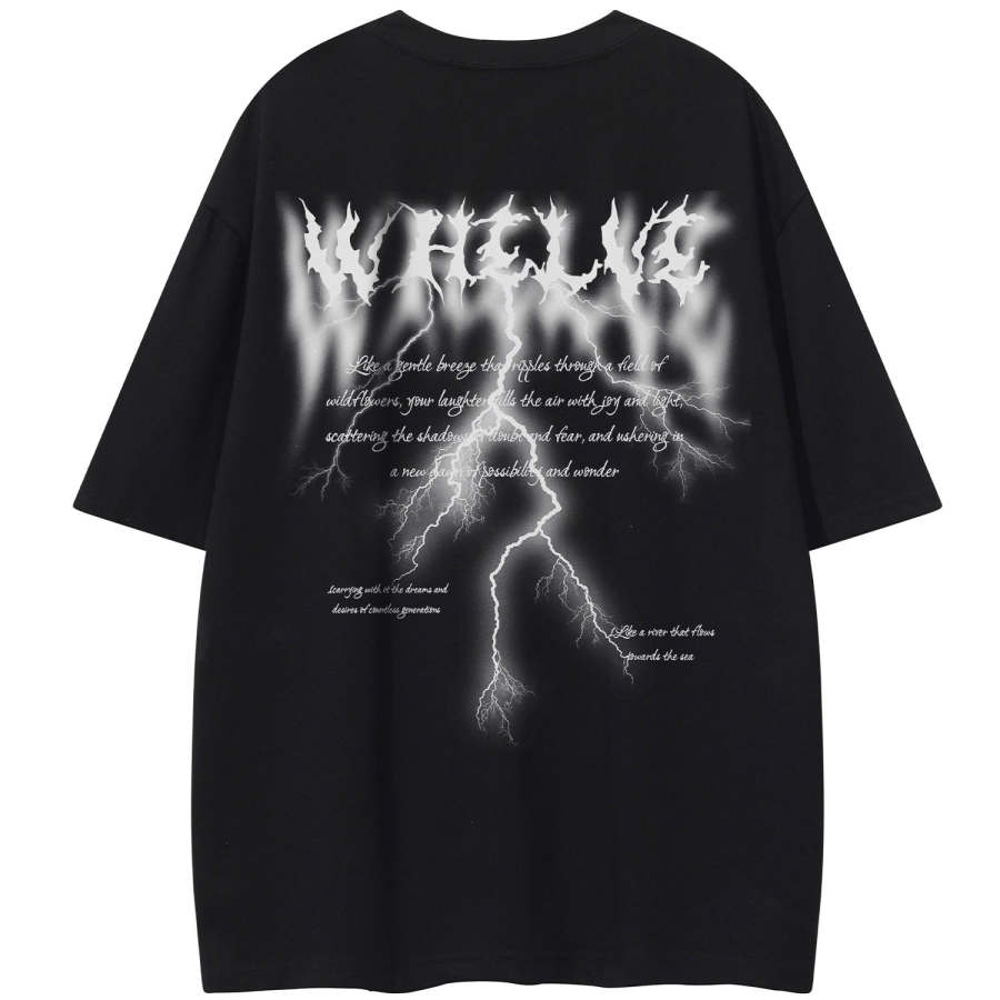 WHELVE T Shirts Unisex Crew Neck Moderate Straight Fit