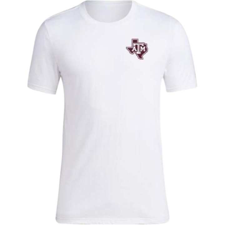 Adidas Adidas Free Shipping With AdiClub Texas A&M Short Sleeve Tee