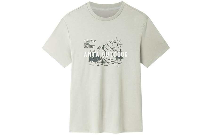 Anta Outdoor Collection T Shirt Men's Smoke Heather Gray