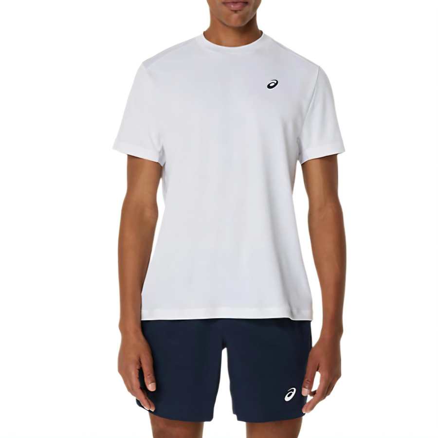 Asics COURT SHORT SLEEVE TOP T Shirt Men's White