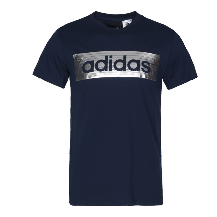 Adidas Adidas T Shirts Men's Blue Crew Neck Moderate