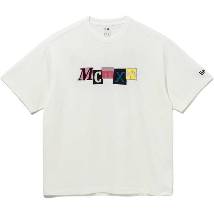 New Era T Shirt Men's Gray White