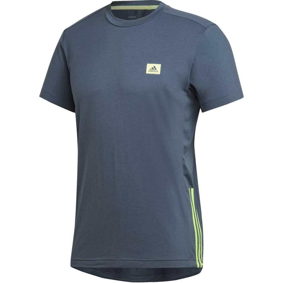 Adidas Adidas T Shirts Men's Blue Crew Neck Moderate