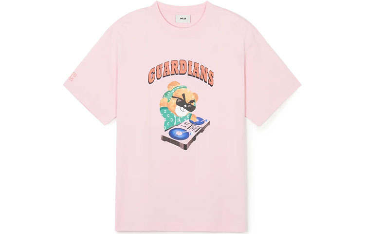 MLB MLB Drop Shoulder Sleeve T-Shirt Unisex Pink