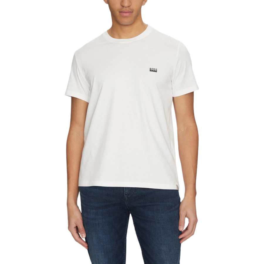 HUGO BOSS Logo embroidered Crew neck T shirt
