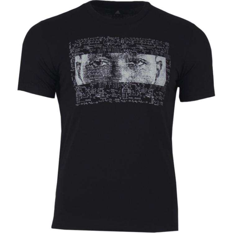 Adidas Adidas T Shirts Men's Black Crew Neck Moderate