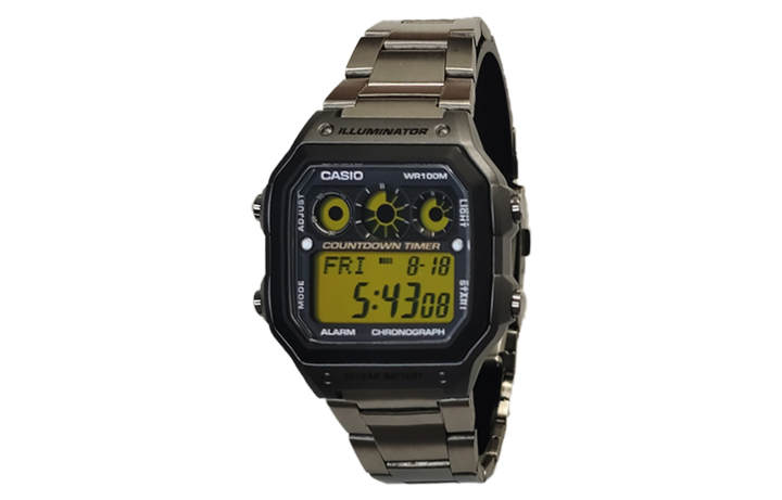 CASIO CASIO Custom Collection Quartz Movement Watch Men's Watches Yellow Watch Dial