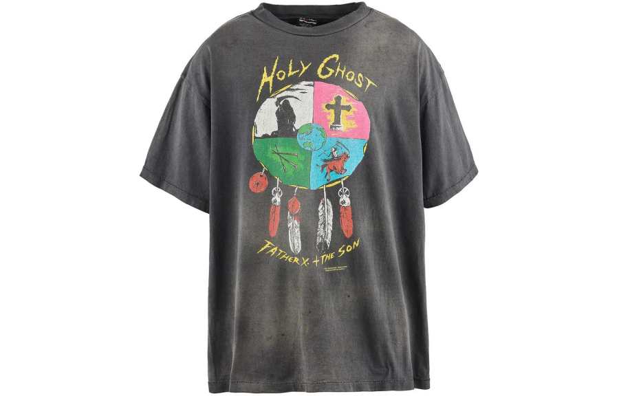 SAINT Mxxxxxx SAINT Mxxxxx x LASTMAN SS24 T Shirt Unisex Black