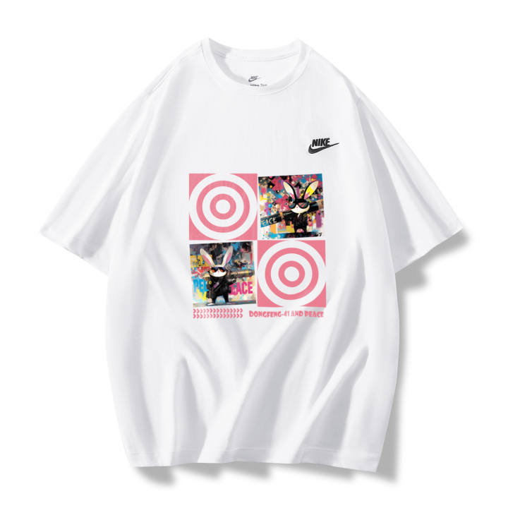 Nike Nike T Shirts Unisex White Crew Neck Moderate Straight Fit
