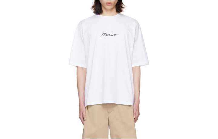 MOSCHINO MOSCHINO Logo Embroidered Crewneck T-Shirt