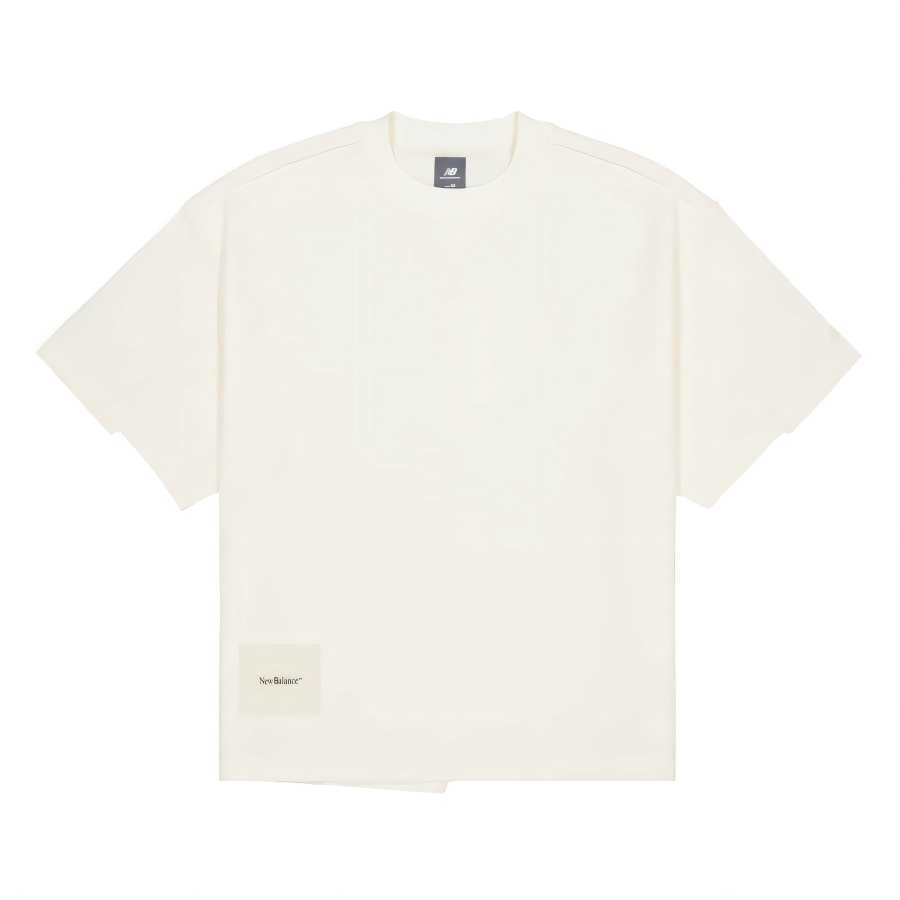 New Balance New Balance NB Grey T Shirt Unisex Ivory White