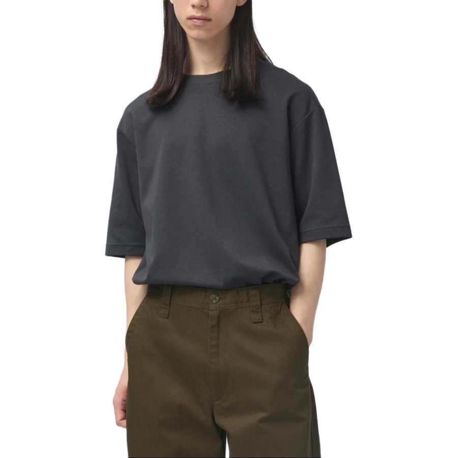 UNIQLO T Shirt Unisex Asphalt Gray