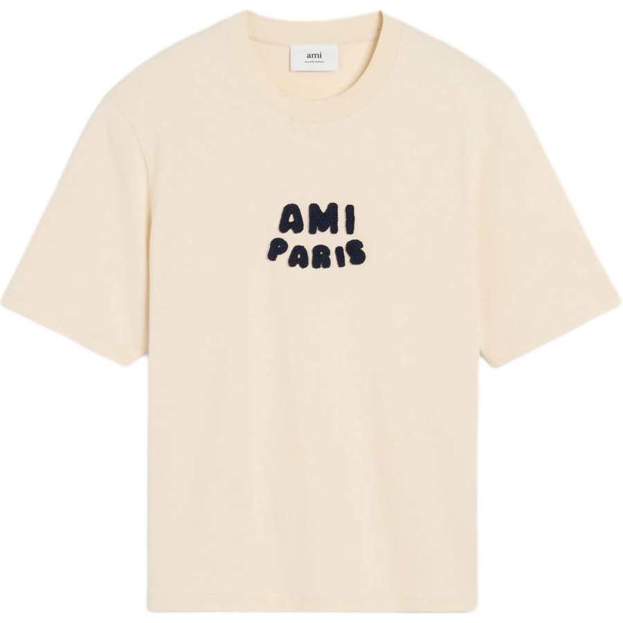 AMIPARIS Ami Paris Logo Patch Crewneck T Shirt