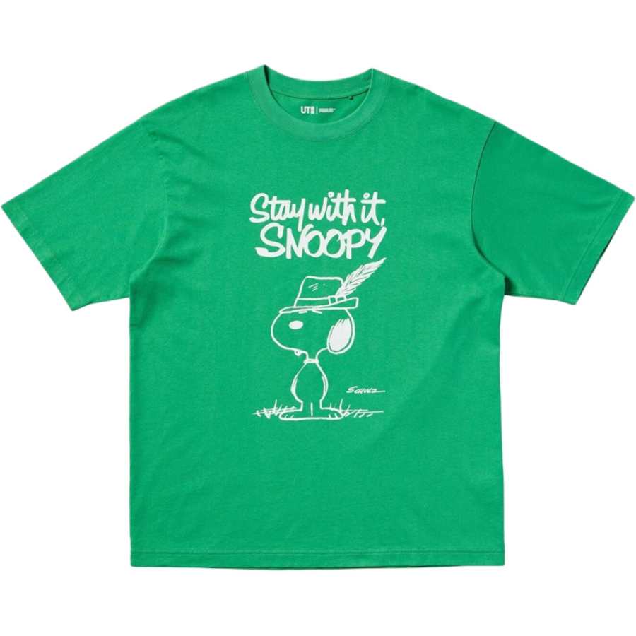 UNIQLO x PEANUTS SS25 T Shirt Unisex Green