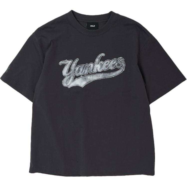 MLB New York Yankees Monogram T Shirt Unisex Charcoal Gray