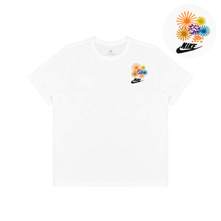 Nike Nike T Shirts Unisex White Crew Neck Moderate Straight Fit