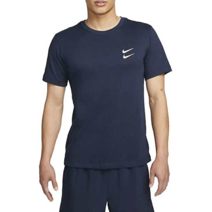 Nike Nike T Shirts Men's Marine Blue Crew Neck Moderate