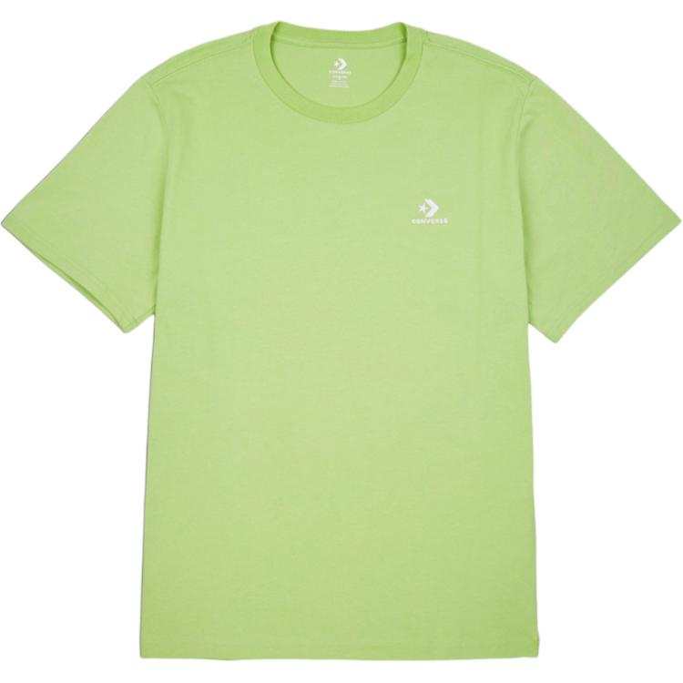 Converse Go to Embroidered Star Chevron T Shirt Unisex Vibrant Green