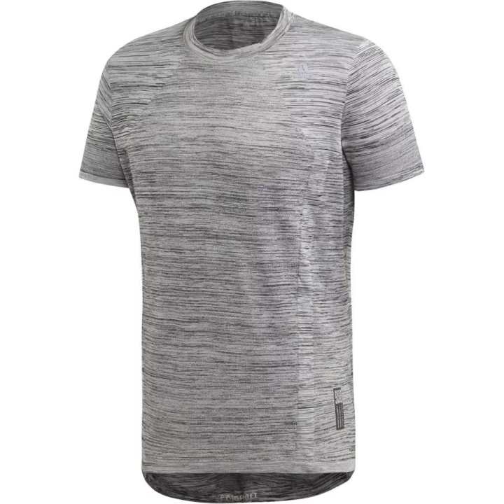 Adidas Adidas T Shirts Men's Silver Crew Neck Moderate Straight Fit