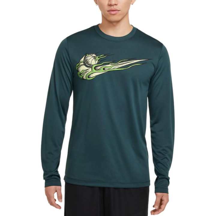 Nike Nike T Shirts Men's Dark Jungle Crew Neck Straight Fit