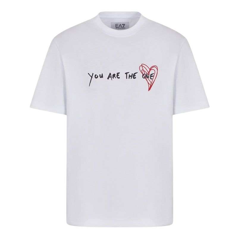 EMPORIO ARMANI EA7 SS25 T Shirt Unisex White