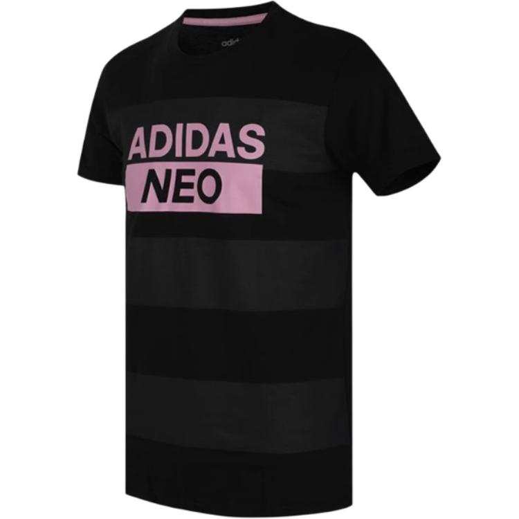 Adidas Neo T Shirts Men's Black Crew Neck Moderate