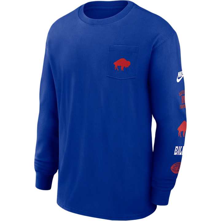 Nike Nike Buffalo Bills Rewind Max90 Pocket Men's Nike Nfl Long-Sleeve T-Shirt